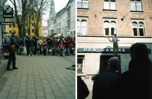 Copenhagen, il mio busker preferito, tra l'altro irlandese - 28 Jul 2004